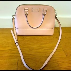 Baby pink dome kate spade satchel